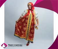 Русско-народный красный сарафан